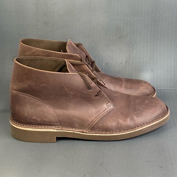 CLARKS Men's Bushacre Suede leather Boots shoes mens size13